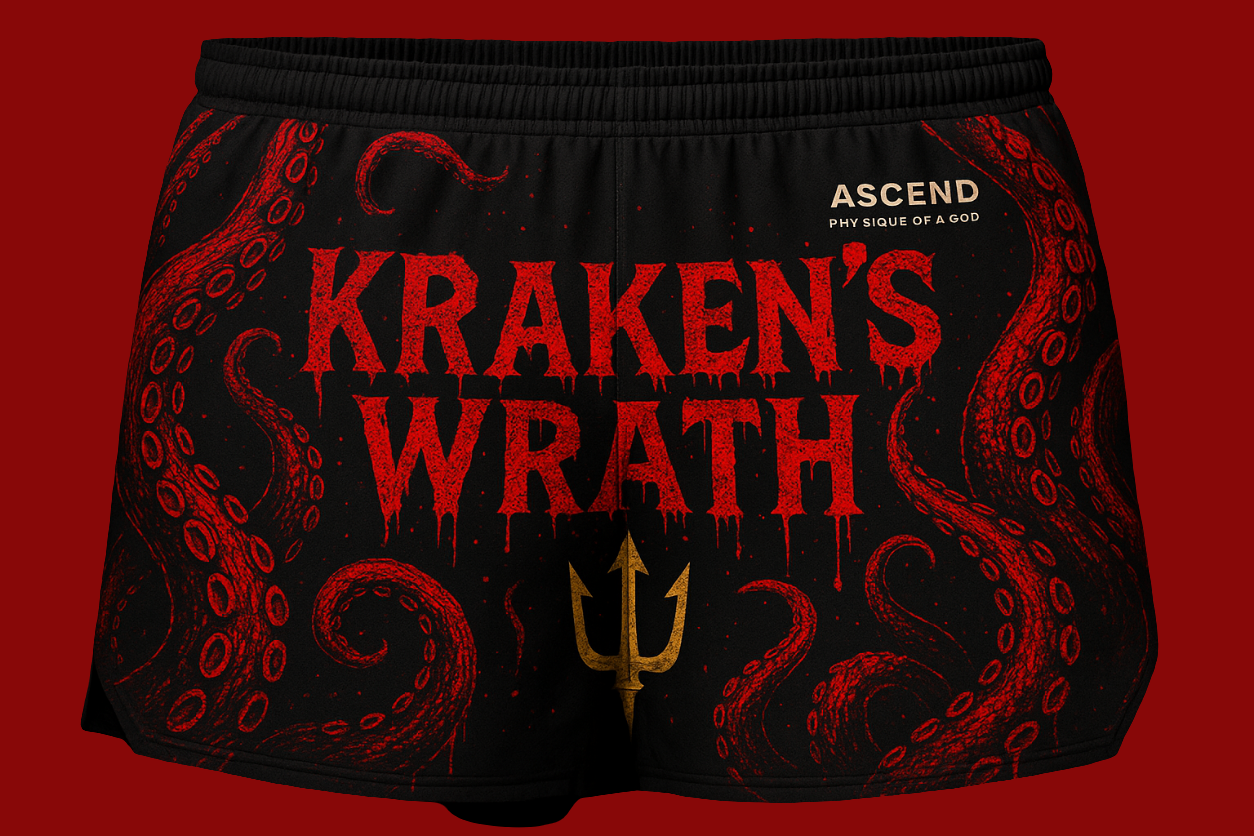 Ascend Kraken's Wrath Workout Shorts - Blood Edition