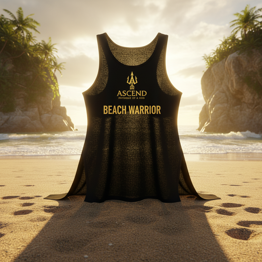 Beach Warrior Tank Top - Epic Beach Background