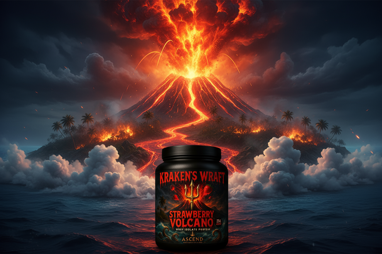 Kraken's Wrath - Strawberry Volcano Protein Powder