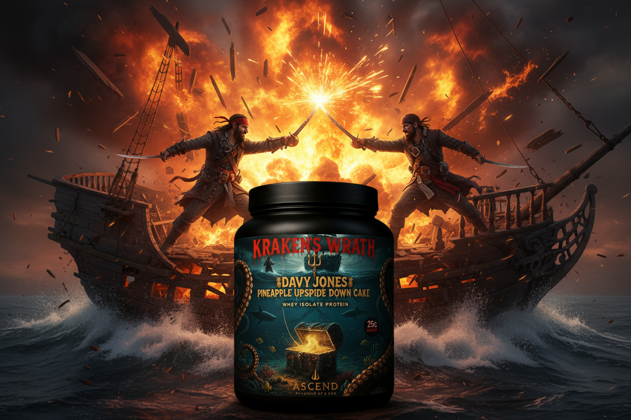 Kraken's Wrath with Epic Pirate Battle Background